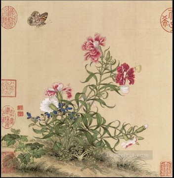 traditional Painting - Lang shining butterfly in f traditional Chinese
